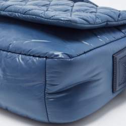 Chanel Blue Quilted Nylon Small Coco Cocoon Messenger Bag