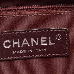 Pre Owned Chanel Teal Blue Quilted Leather Coco Boy Camera Case Bag