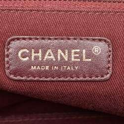 Pre Owned Chanel Dark Brown Quilted Leather Perfect Edge Tote