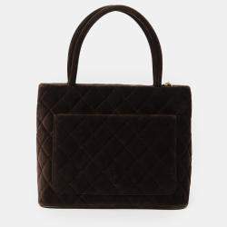 Pre Owned Chanel Velvet Medallion Tote