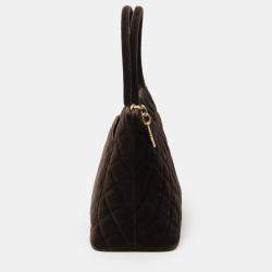 Pre Owned Chanel Velvet Medallion Tote