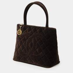 Pre Owned Chanel Velvet Medallion Tote