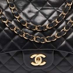 Chanel Black Quilted Leather Jumbo Classic Single Flap Bag