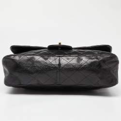 Chanel Black Quilted Leather Jumbo Classic Single Flap Bag