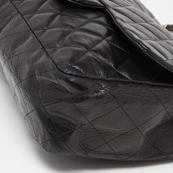 Chanel Black Quilted Leather Jumbo Classic Single Flap Bag