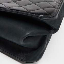 Pre Owned Chanel Black Quilted Leather Small Straight-Lined Shopper Tote