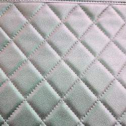 Pre Owned Chanel Purple Leather Gabrielle Clutch