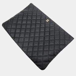 Chanel Caviar Clutch Large