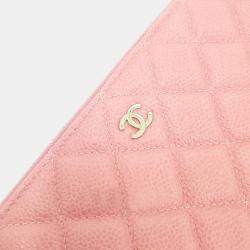 Chanel Pink Caviar Large Clutch