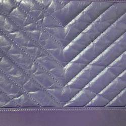 Chanel Purple Vintage Gabrielle Clutch 