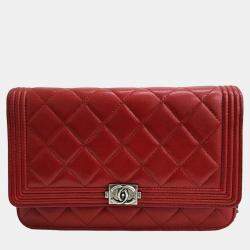 Chanel boy woc online lambskin