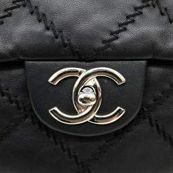 Pre Owned Chanel Black Leather Ultimate Stitch Shoulder Bag