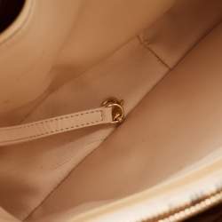 Pre Owned Chanel Beige Quilted Caviar Leather GST Shopper Tote