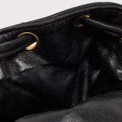 Chanel Black Quilted Leather Vintage Duma Backpack