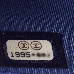 Pre Owned Chanel Blue Quilted Leather Classic WOC Bag