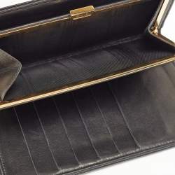 Chanel Black Caviar Leather Timeless CC French Wallet