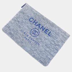 Pre Owned Chanel fabric clutch