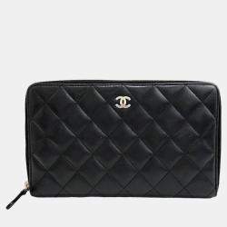 Chanel Black Lambskin Organizer