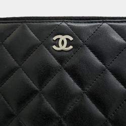 Chanel Black Lambskin Organizer