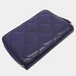 Chanel Navy Blue Card Wallet