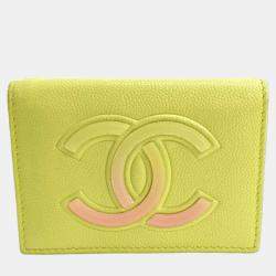 Pre Owned Chanel Caviar Half Wallet AP0141
