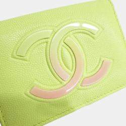 Pre Owned Chanel Caviar Half Wallet AP0141