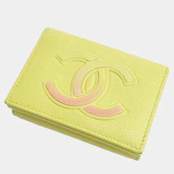 Pre Owned Chanel Caviar Half Wallet AP0141