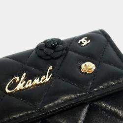 Chanel Black Lambskin Card Wallet
