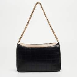Pre Owned Chanel Black/Beige Choco Quilted Leather Mademoiselle Jacket Shoulder Bag