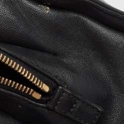 Pre Owned Chanel Black Quilted Leather CC Chain Tote