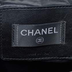 Pre Owned Chanel Black Nylon and Tweed Doudoune Backpack