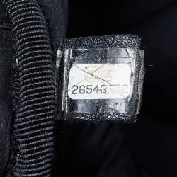 Pre Owned Chanel Black Nylon and Tweed Doudoune Backpack