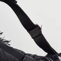 Pre Owned Chanel Black Nylon and Tweed Doudoune Backpack