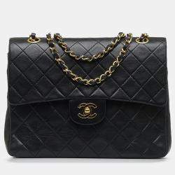 Pre Owned Chanel Medium Tall Classic Lambskin Double Flap