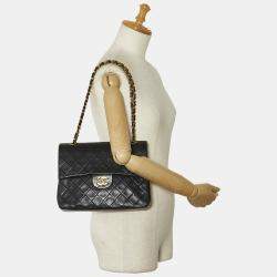 Pre Owned Chanel Medium Tall Classic Lambskin Double Flap