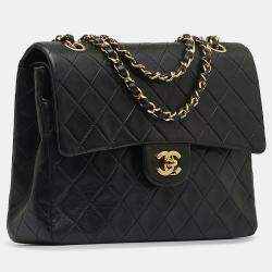 Pre Owned Chanel Medium Tall Classic Lambskin Double Flap