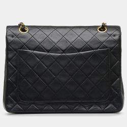 Pre Owned Chanel Medium Tall Classic Lambskin Double Flap
