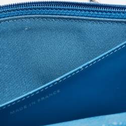 Chanel Blue Quilted Caviar Leather Classic Wallet on Chain