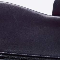 Pre Owned Chanel Navy Blue Quilted Leather Jumbo Classic Double Flap Bag