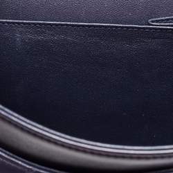 Pre Owned Chanel Navy Blue Quilted Leather Jumbo Classic Double Flap Bag