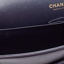 Pre Owned Chanel Navy Blue Quilted Leather Jumbo Classic Double Flap Bag