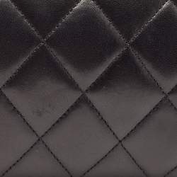 Chanel Black Quilted Leather Golden Class Wallet on Chain