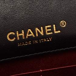 Chanel Black Quilted Leather Golden Class Wallet on Chain