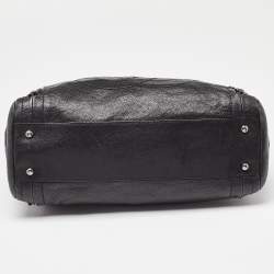 Pre Owned Chanel Black Leather Modern Chain North/South Tote