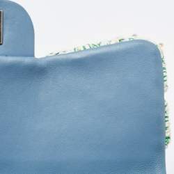 Pre Owned Chanel Multicolor Leather and Crochet Paris Seoul Flap Bag