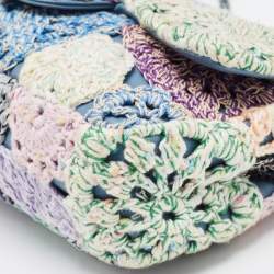 Pre Owned Chanel Multicolor Leather and Crochet Paris Seoul Flap Bag