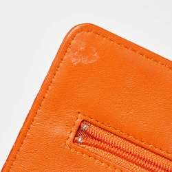 Chanel Orange Python Wallet on Chain