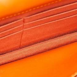 Chanel Orange Python Wallet on Chain