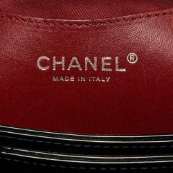 Pre Owned Chanel Black Quilted Patent Leather Medium Just Mademoiselle Bowler Bag