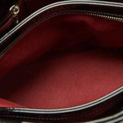 Pre Owned Chanel Black Quilted Patent Leather Medium Just Mademoiselle Bowler Bag